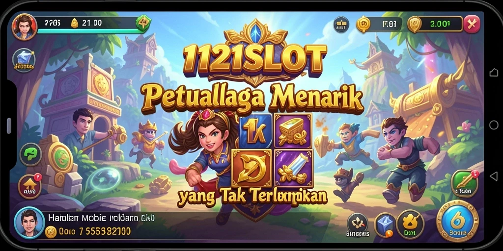 Tampilan gameplay 1121SLOT yang menarik dan penuh tantangan.