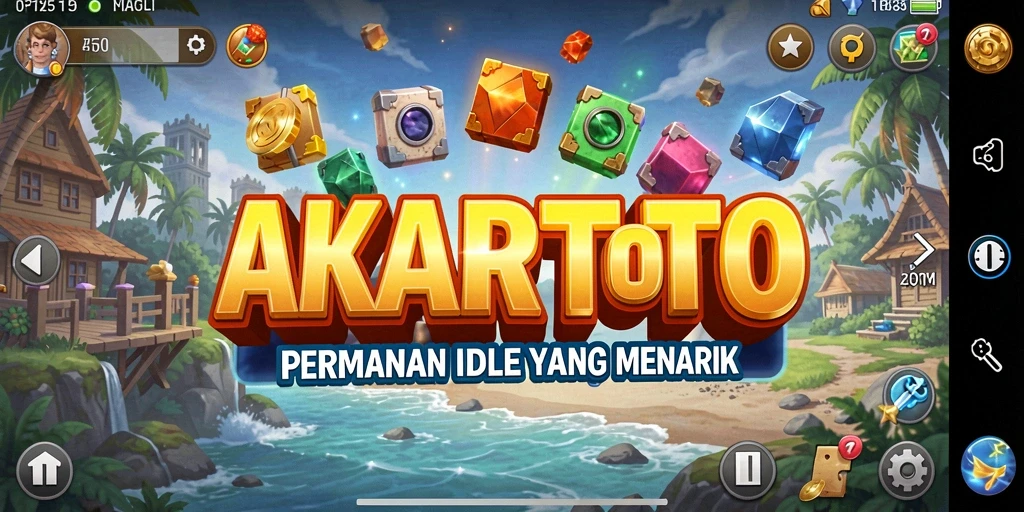 Tangkapan layar dari gameplay AKARTOTO yang menarik dan santai.
