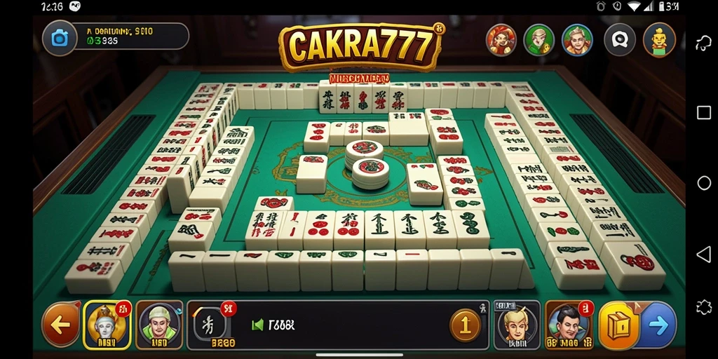 Tampilan gameplay Mahjong yang menarik dan interaktif.