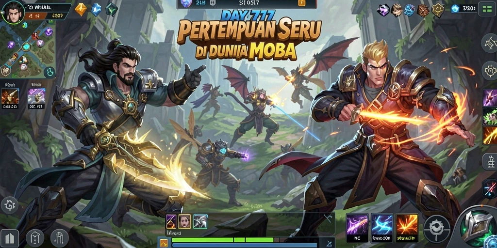 Tangkapan layar utama dari gameplay DAY777 yang penuh aksi.