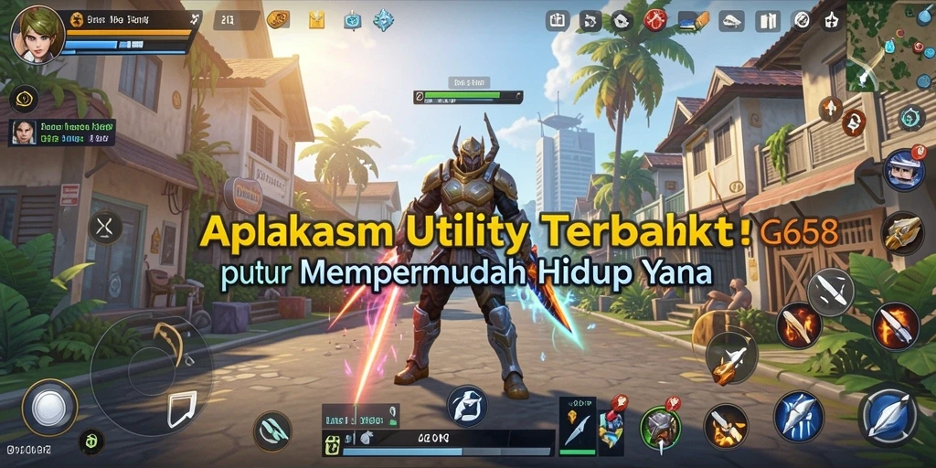 Tampilan aplikasi G668 dengan fitur Utility yang lengkap.
