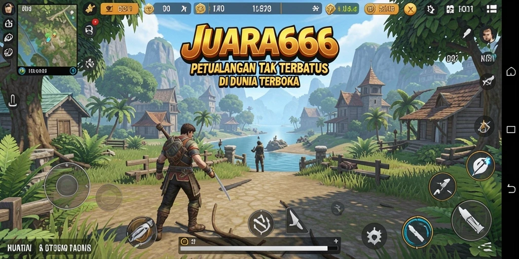 Tampilan gameplay Open World yang mendebarkan di JUARA666.