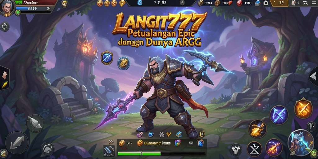 Tampilan gameplay epik dalam LANGIT777 yang penuh aksi.