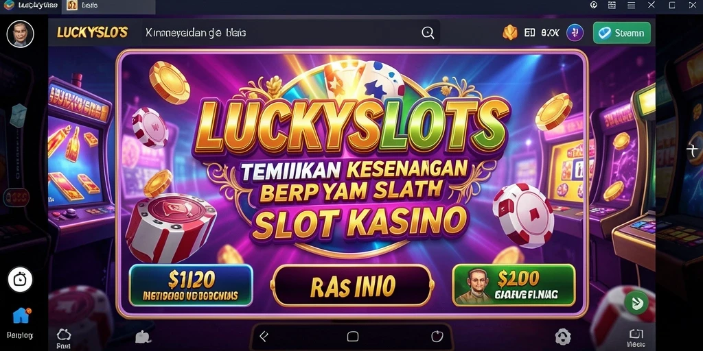 Tampilan menarik dari gameplay LUCKYSLOTS yang memikat pemain.