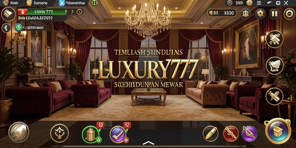 Tampak gameplay memikat dari LUXURY777 yang menunjukkan kehidupan mewah.