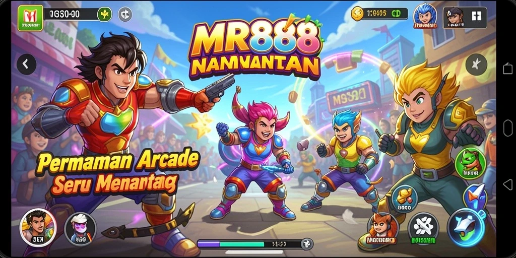 Tampilan gameplay seru dari MR888 yang menantang.