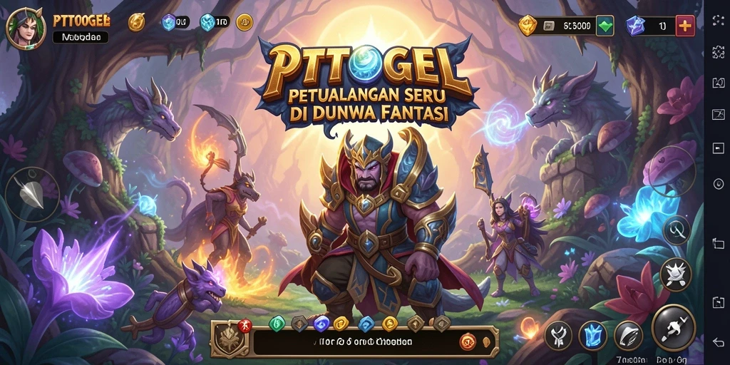 Tampilan screenshot PTTOGEL yang menampilkan aksi seru petualangan karakter.