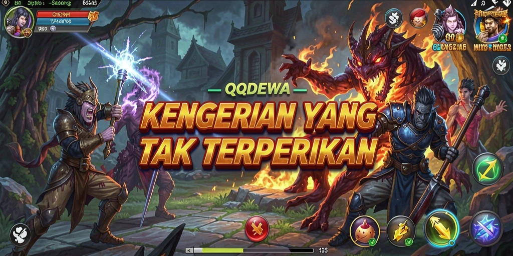 Screenshot gameplay QQDEWA dengan suasana Horror yang mendebarkan.