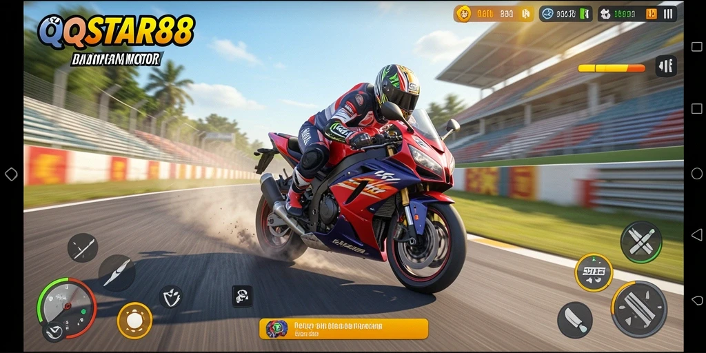 Gameplay seru balapan motor yang menarik di QQSTAR88.