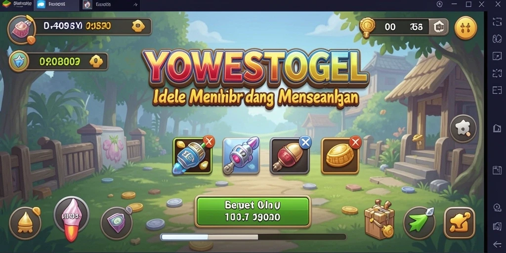 Tampilan gameplay Idle yang menarik dan menawan.